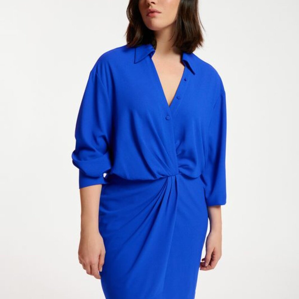 Dorsey Mini Dress with V- Neck